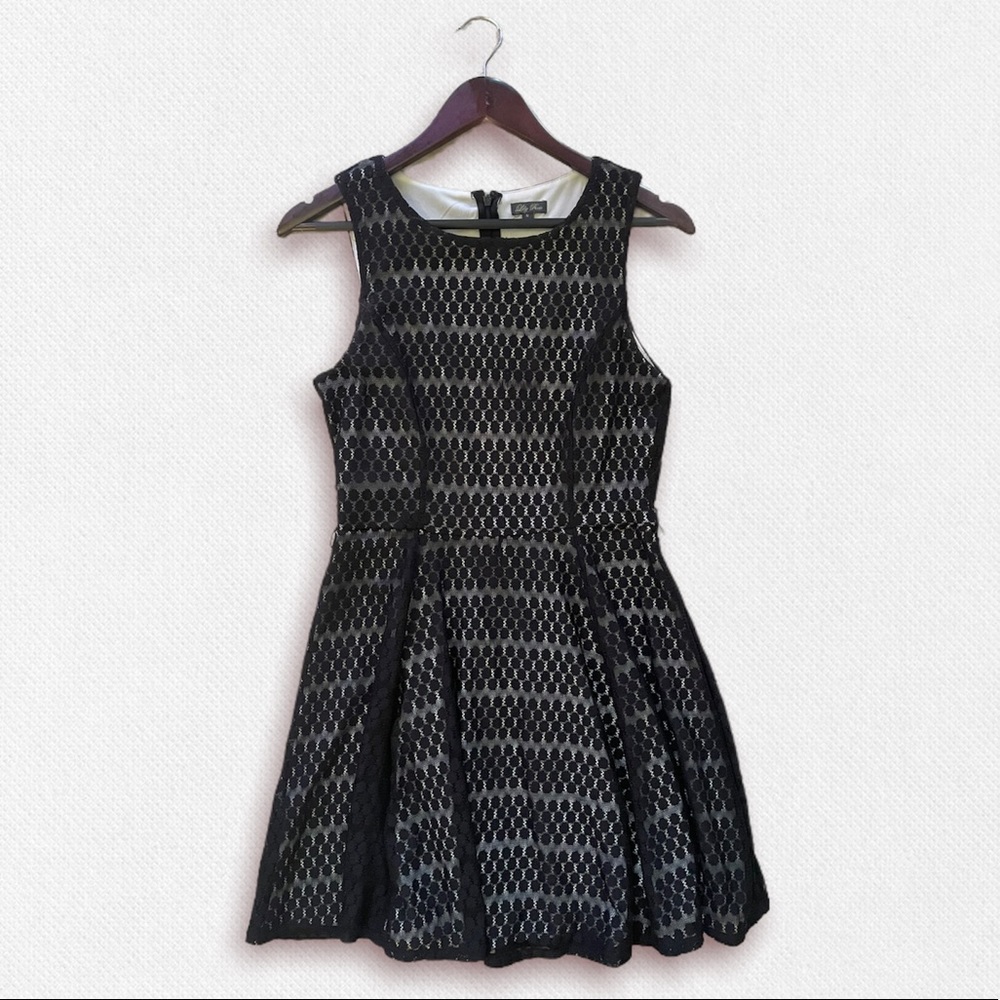 Lily Rose Fit & Flare Polka Dot Dress